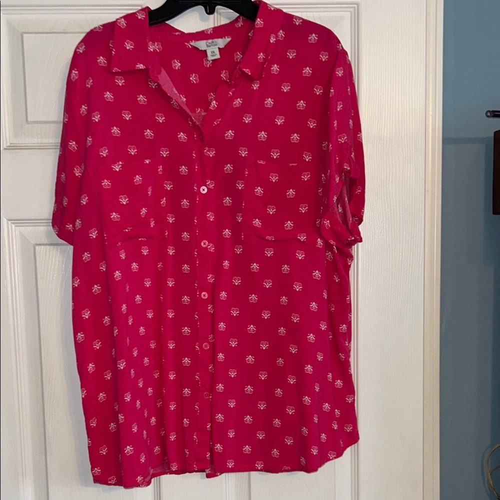 Croft & Barrow Pink Floral Women's Top